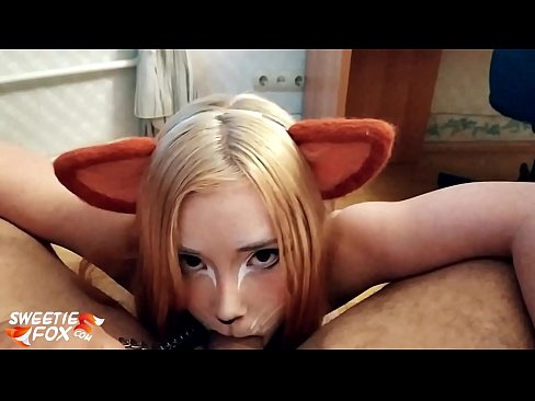 ❤️ Gitulon ni Kitsune ang dick ug cum sa iyang baba ❤️ Porn video sa amon ❌